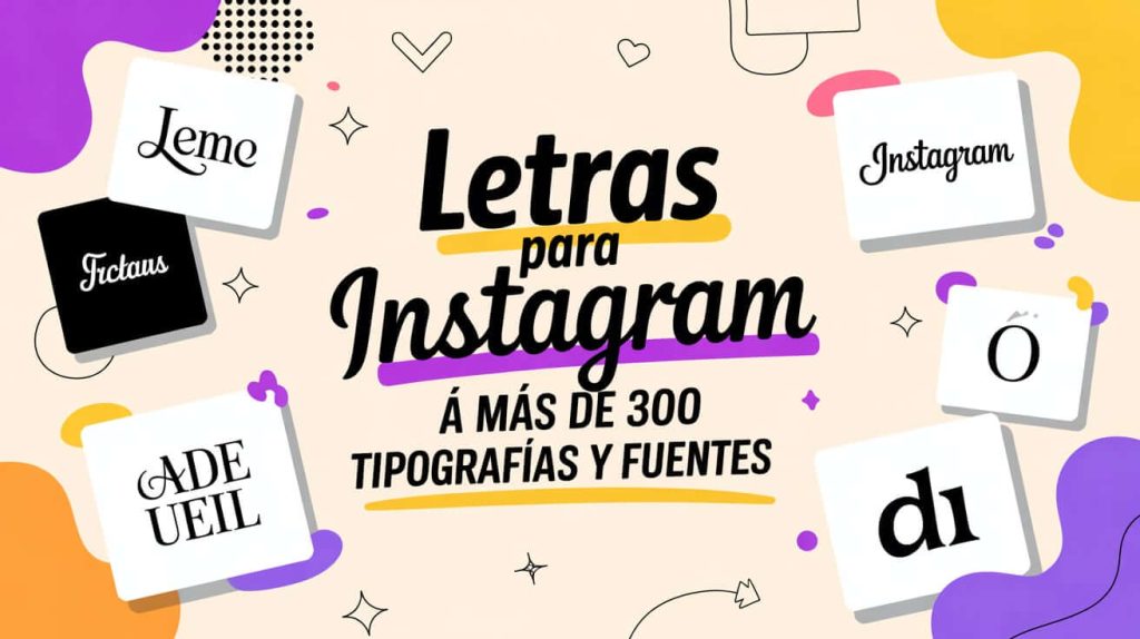 Letras para Instagram
