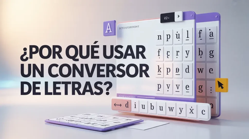 ¿Por Qué Usar un Conversor de Letras?